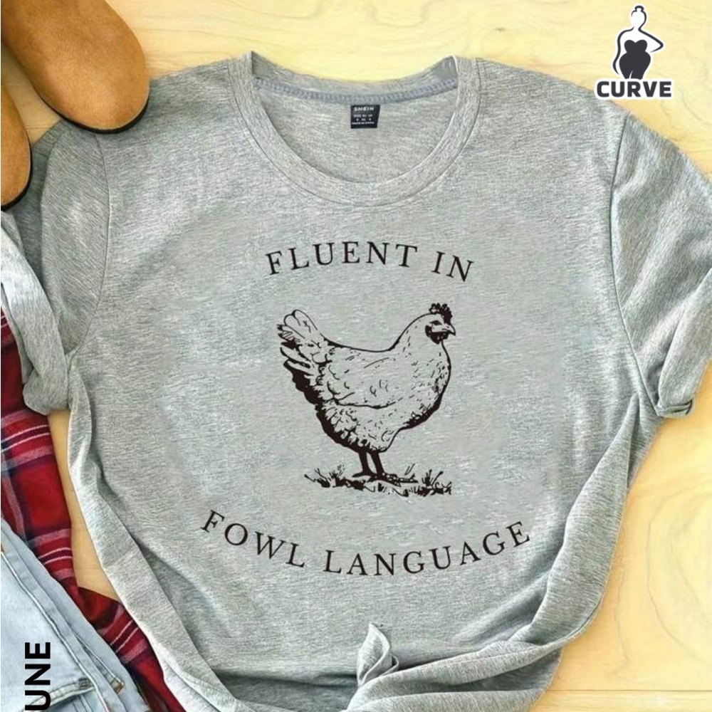 Funny T-shirt curvy fit from SHEIN